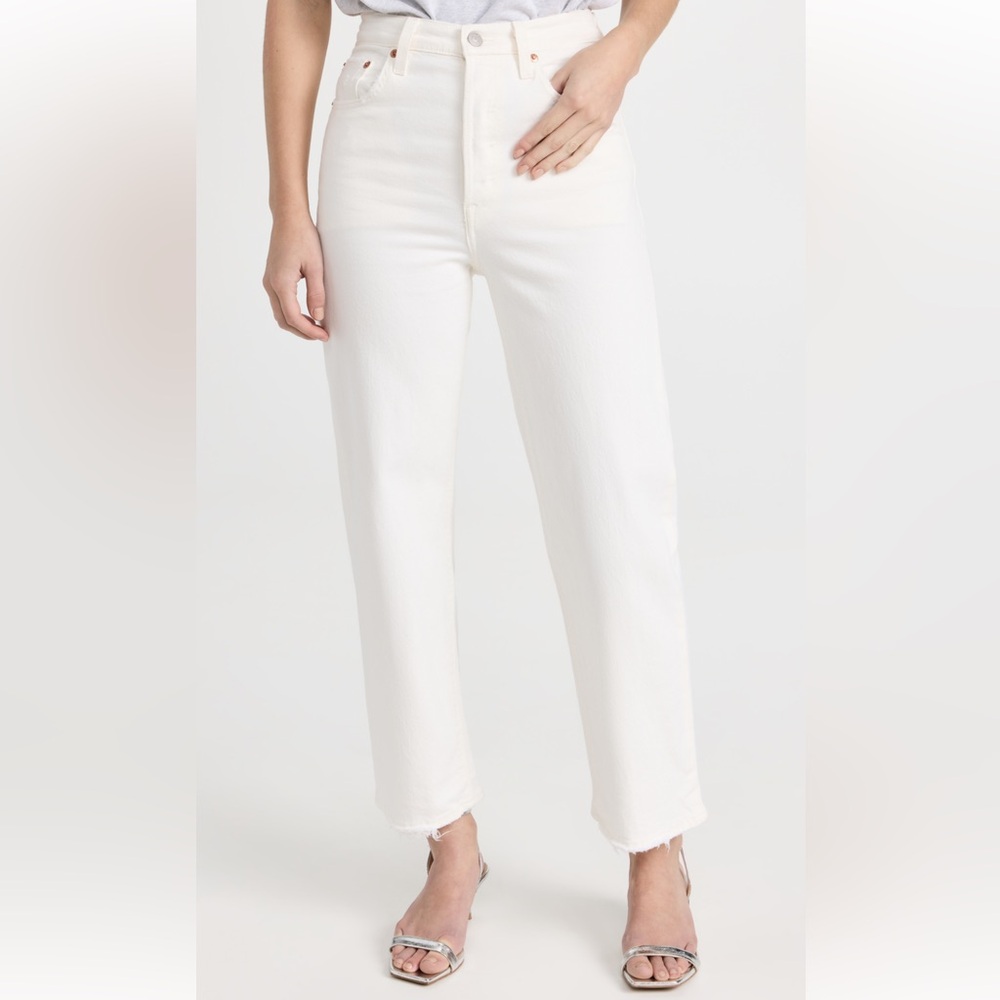 Levi’s Ribcage Straight Ankle in Cloud Over - Size 28